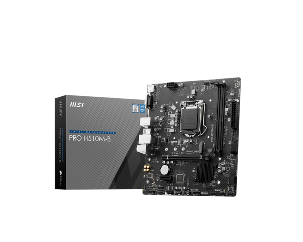 MSI PRO H510M-B - iH510, Socket LGA 1200, DDR4, PCI-E, MICRO-ATX