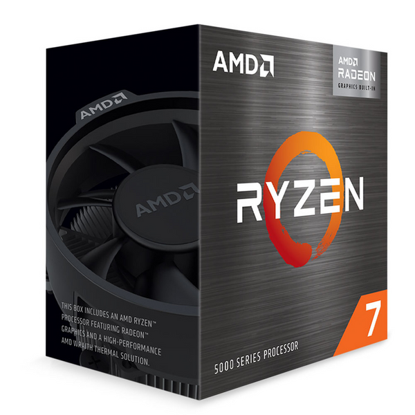Processeur AMD Ryzen 7 5700G WRAITH STEALTH - 3.8GHZ, 8 Coeurs, Socket AM4, TDP 65 Watts, Ventilateur, Version Boîte