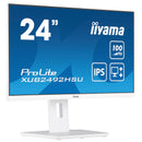 Ecran IIYAMA XUB2492HSU-W6 - 23.8IPS LED - 1920 x 1080 Pixels, 2 x 2 W, VGA / HDMI / Display Port, BLANC