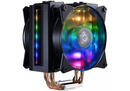 COOLER MASTER MasterAir MA410M RGB - Radiateur ventilateur , Compatible Socket 2066 / 2011 / 2001-v3 / 1151 / 1150 / 1155 / 1156 / 1200 / 1366 / AM4 / AM3+ / AM3 / AM2+ / AM2 / FM2+ / FM2 / FM1, ventilateur 1 x 120 mm PWM, alu / cuivre
