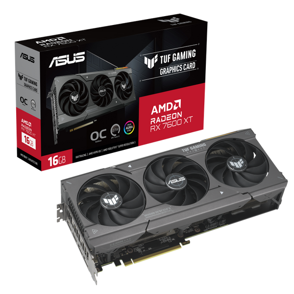 ASUS TUF Gaming TUF-RX7600XT-O16G-GAMING AMD Radeon RX 7600 XT 16 Go GDDR6