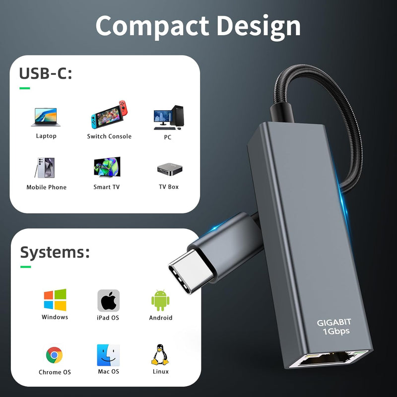 ADAPTATEUR USB-C / RJ45