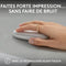 Souris LOGITECH WIRELESS MOUSE PEBBLE M350 Blanc - optique - sans fil