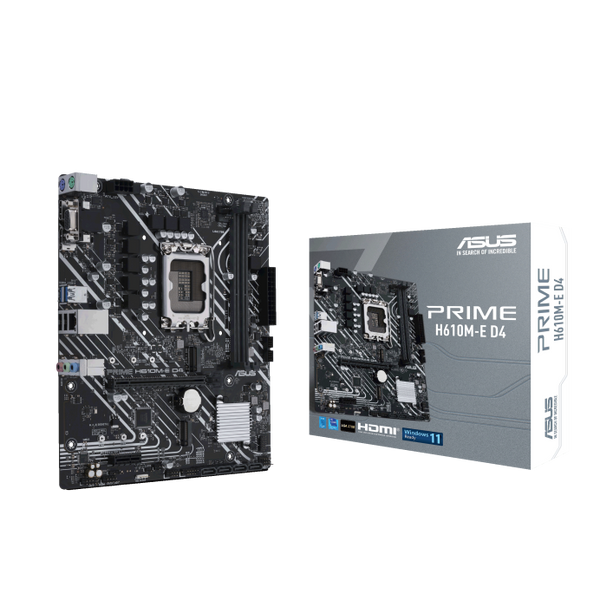 Carte mère ASUS PRIME H610M-E D4 (iH610,S1700,DDR4,PCI-E,MICRO-ATX)