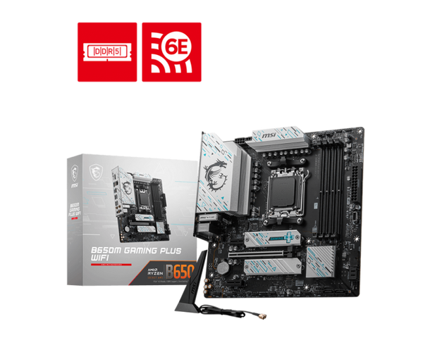 Carte mère MSI B650M GAMING PLUS WIFI - AMD B650, Socket AM5,DDR5,PCI-E,MICRO-ATX