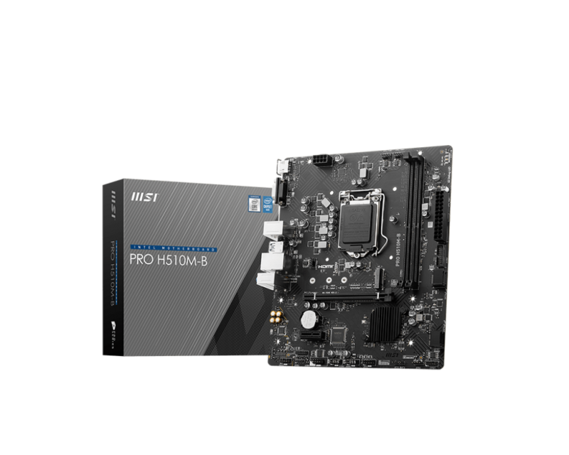 MSI PRO H510M-B - iH510, Socket LGA 1200, DDR4, PCI-E, MICRO-ATX