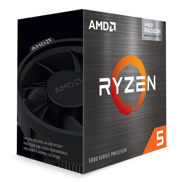 Processeur AMD Ryzen 5 5600G WRAITH STEALTH - 3.9GHZ, 6 Coeurs, Socket AM4, TDP 65 Watts, Ventilateur, Version Boîte