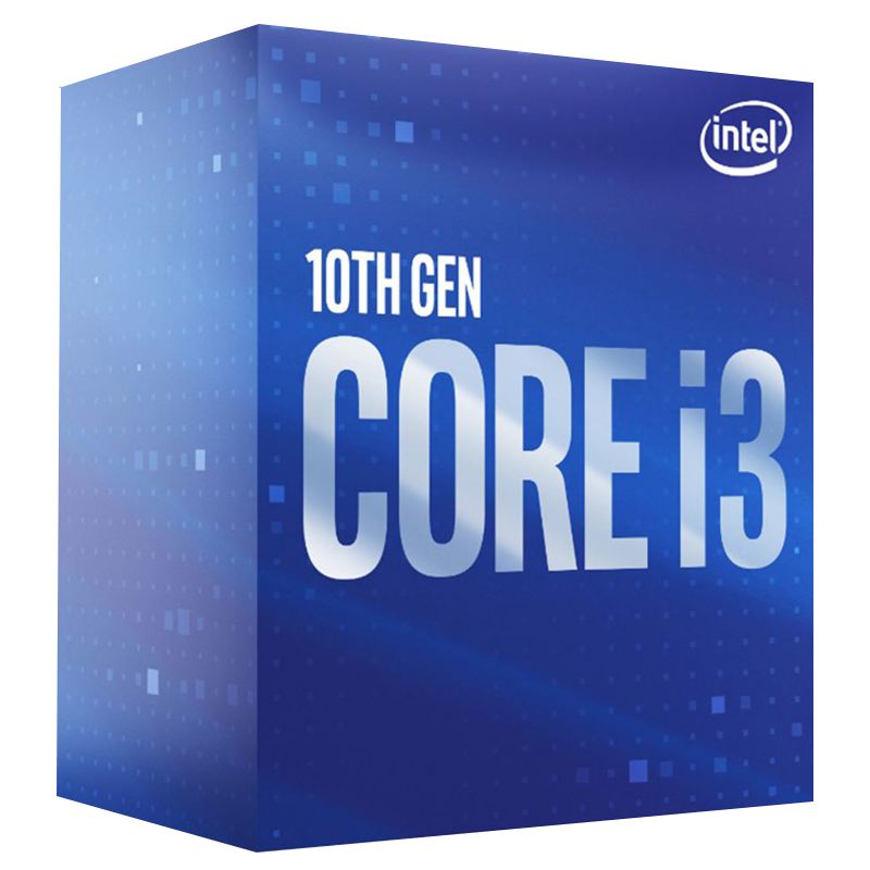 Processeur INTEL Core i3-10100 - 3.6 GHz, quad core, 1200, 65 W, ventilateur, boîte