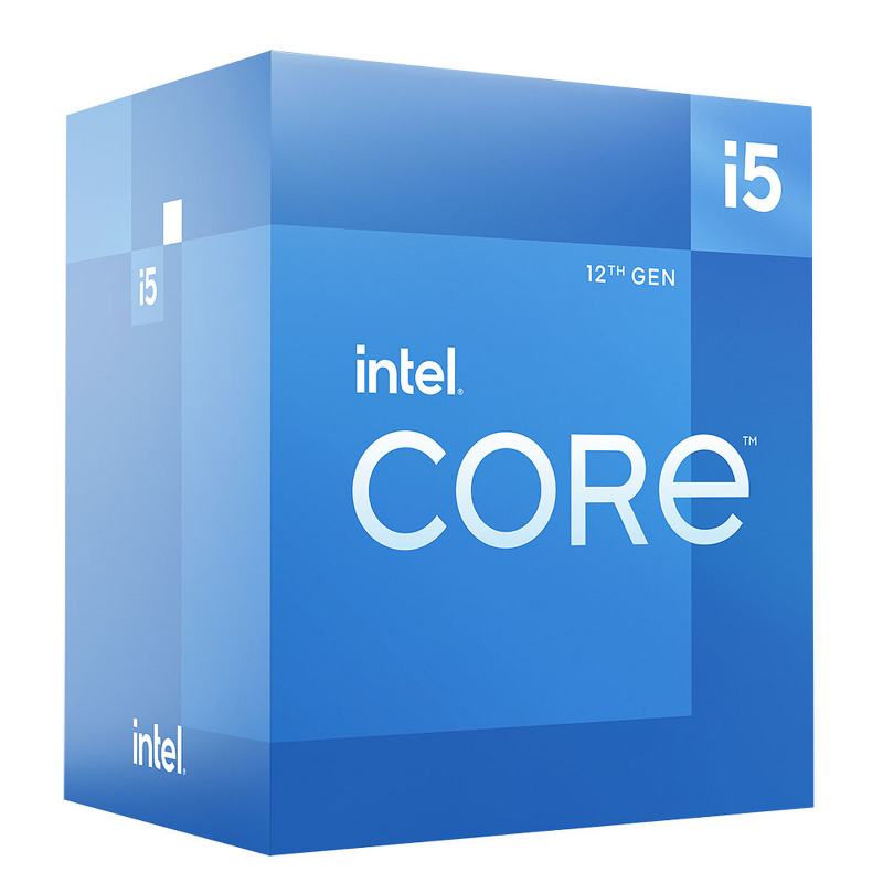 Processeur INTEL Core i5-12400F - 2.5GHz, 6 Core,S1200,65 Watts, Ventilateur fournie, Version Boîte