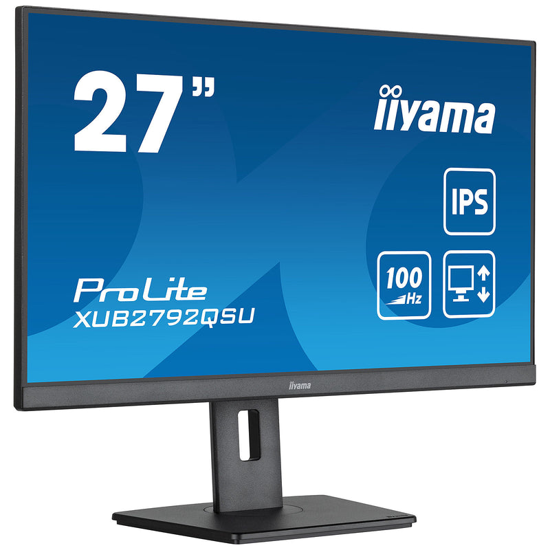 Ecran IIYAMA XUB2792QSU-B6 - 27.0 IPS LED - 2560 x 1440 Pixels, 2 x 2 W, HDMI / Display Port