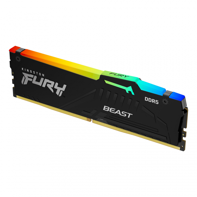 Mémoire KINGSTON FURY BEAST RGB UDIMM DDR5 - 32G - 5600MHZ (CL36,1.25V)