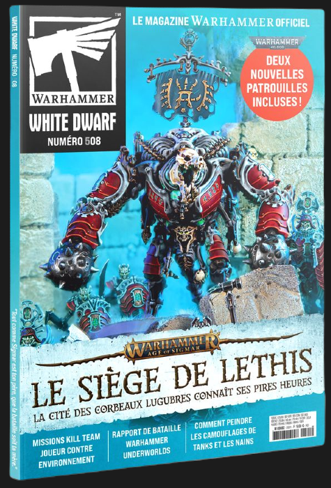 MAGAZINE WHITE DWARF 508 JANVIER 2025 / WARHAMMER 40K