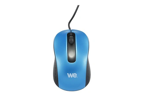 SOURIS FILAIRE USB BLEUE WE