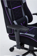 Fauteuil gaming GAMIUM Nyros, finition tissu nid d'abeille