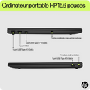 Portable HP 15 / AMD Ryzen5 / 16Go / 1ToSSD / AMD Radeon Graphics / 15.6'' FHD