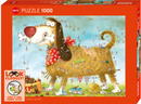 PUZZLE 1000P AT THE DOG