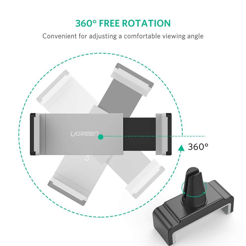 UGREEN Support de téléphone pour voiture Air Vent Rotation à 360°  Compatible avec