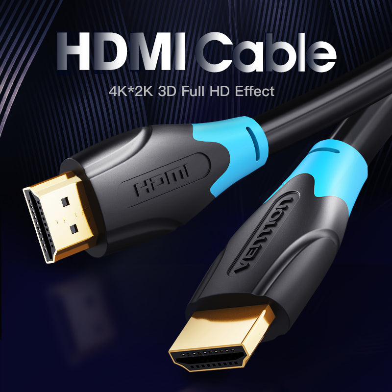 CABLE HDMI 2M MALE/MALE 4K/3D VENTION - Declic Informatique