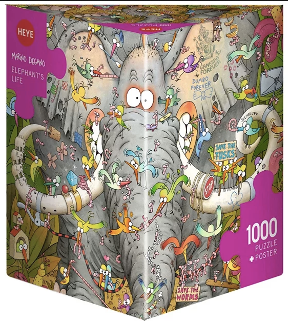 Puzzle 1000 pièces / Degano / Elephants life - Declic Informatique