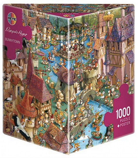 Puzzle 1000 pièces francois ruyer / bunnytown - Declic Informatique