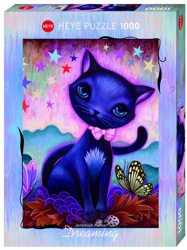 Puzzle 1000 pièces Dreaming by Jeremiah Ketner / Black Kitty