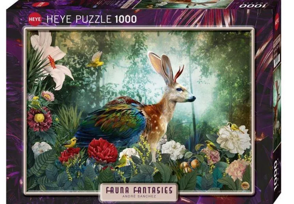 Puzzle 1000 pièces Fauna Fantasies Jackalope