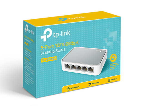 SWITCH ETHERNET TP-LINK TL-SF1005D 5 PORTS