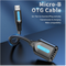 ADAPTATEUR MICRO USB/OTG 10 CM - Declic Informatique
